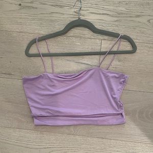 Lavender Tank Crop Top